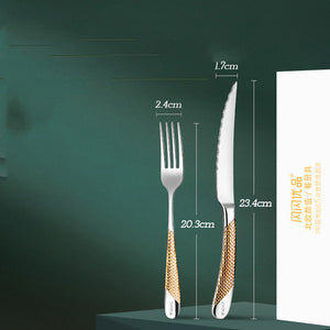 Elevate Your Dining Experience with Our Creative Stainless Steel Household Cutlery Set