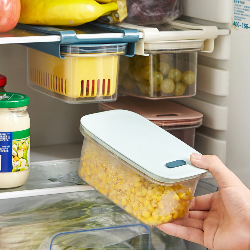 Maximize Your Refrigerator Space with the Drawer Refrigerator Food Storage Sealed Drain Box
